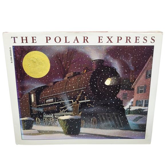 Vtg The Polar Express Book with The Caldecott Medal Trumpet Special Edition EUC - Picture 1 of 10